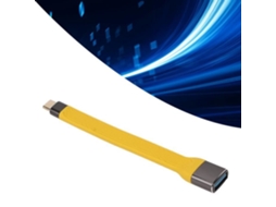 HURRISE Cabo Usb C para Usb a 100 W 5A Carregamento Rápido 10 Gbp 13 5 Cm Fpc Dados Flexíveis