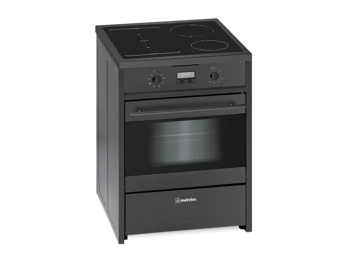 Fogão Semi-Profissional MEIRELES E 612 BL (Elétrico - 60 cm - Preto)