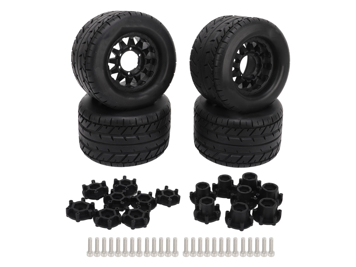 Mali pneu de Carro Controle Remoto 4pcs 12mm 14mm Adesão Estável Textura Desigual para Tamiya 1/10 a Type