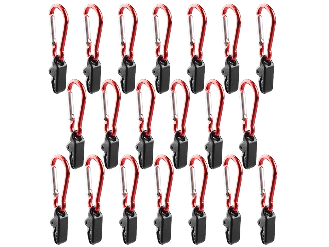 Agarradores de Toldo com Carabina para Camping 20pcs