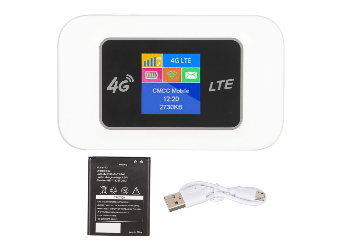 Roteador De Hotspot Móvel 4g Lte Cat4 Portátil Wifi De Alta Velocidade Para Viagem, Negócios E Ambiente Externo