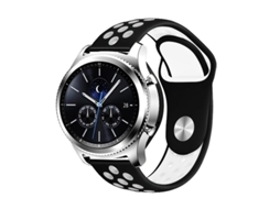 Bracelete Desportiva GIFT4ME para Garmin Forerunner 170 Preto / Branco
