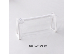Estojo Transparente Para Lápis, Simples De Grande Capacidade, Nécessaire Kawaii Material Escolar. Aquaforge