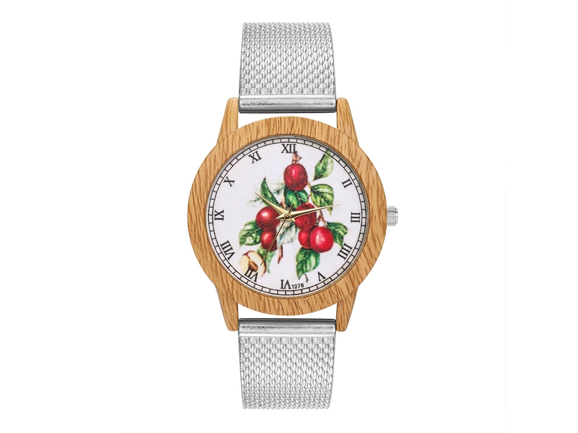 Reloj De Pulsera De Cuarzo Con Correa De Malla Zhoulianfa Para Hombre Y Mujer (plata)