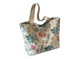 Bolsa de Tecido AQUAFORGE, Estética, Zíper, Meninas, Reutilizável, Estampa