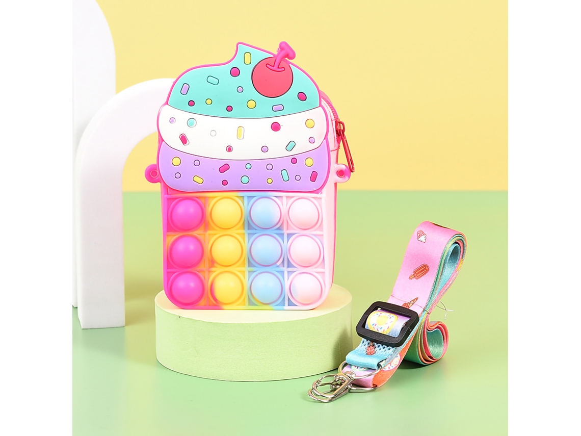 Bolsa Porta moedas Mini LAXISCREED Fidget Cute com Cinto