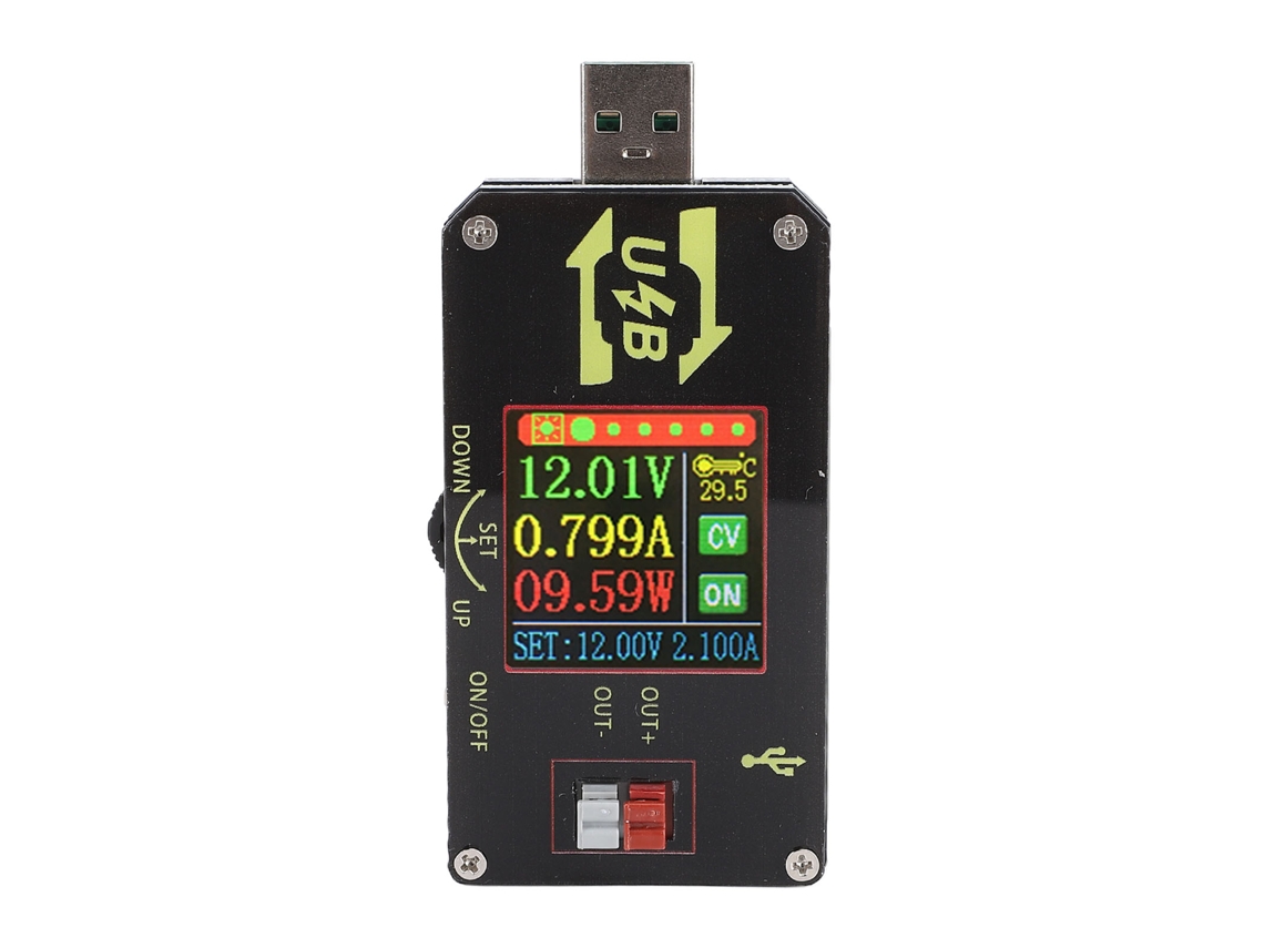 Meter de Potência Usb C com Tela LCD Colorida de 1.44