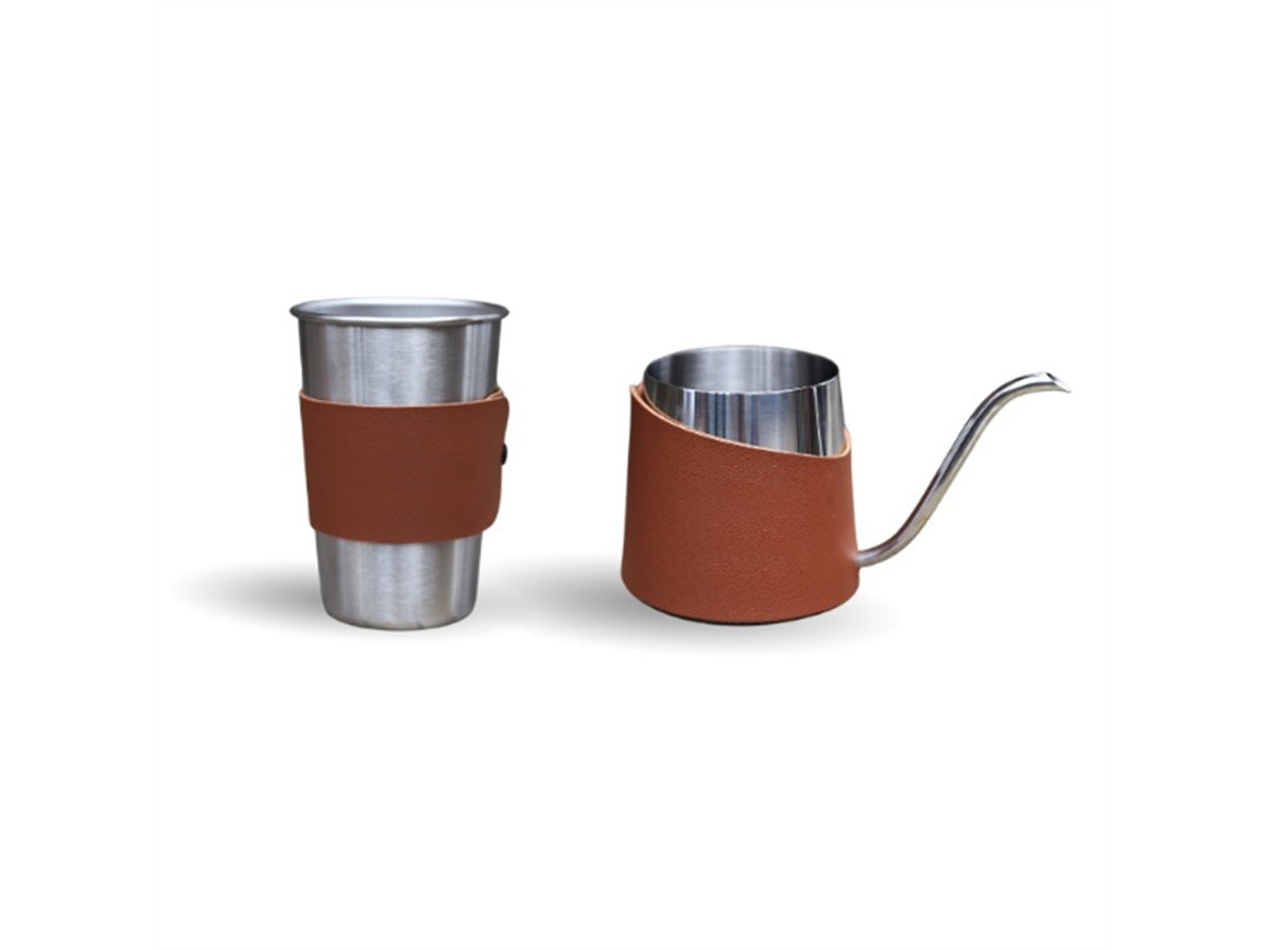 Chaleira De Mão De Aço Inoxidável De 500 Ml