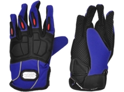 Luvas Esportivas Para Motociclismo Ruilogod, Antiderrapantes, Pretas E Azuis, Em Poliéster, Com Dedos Inteiros Id 94b