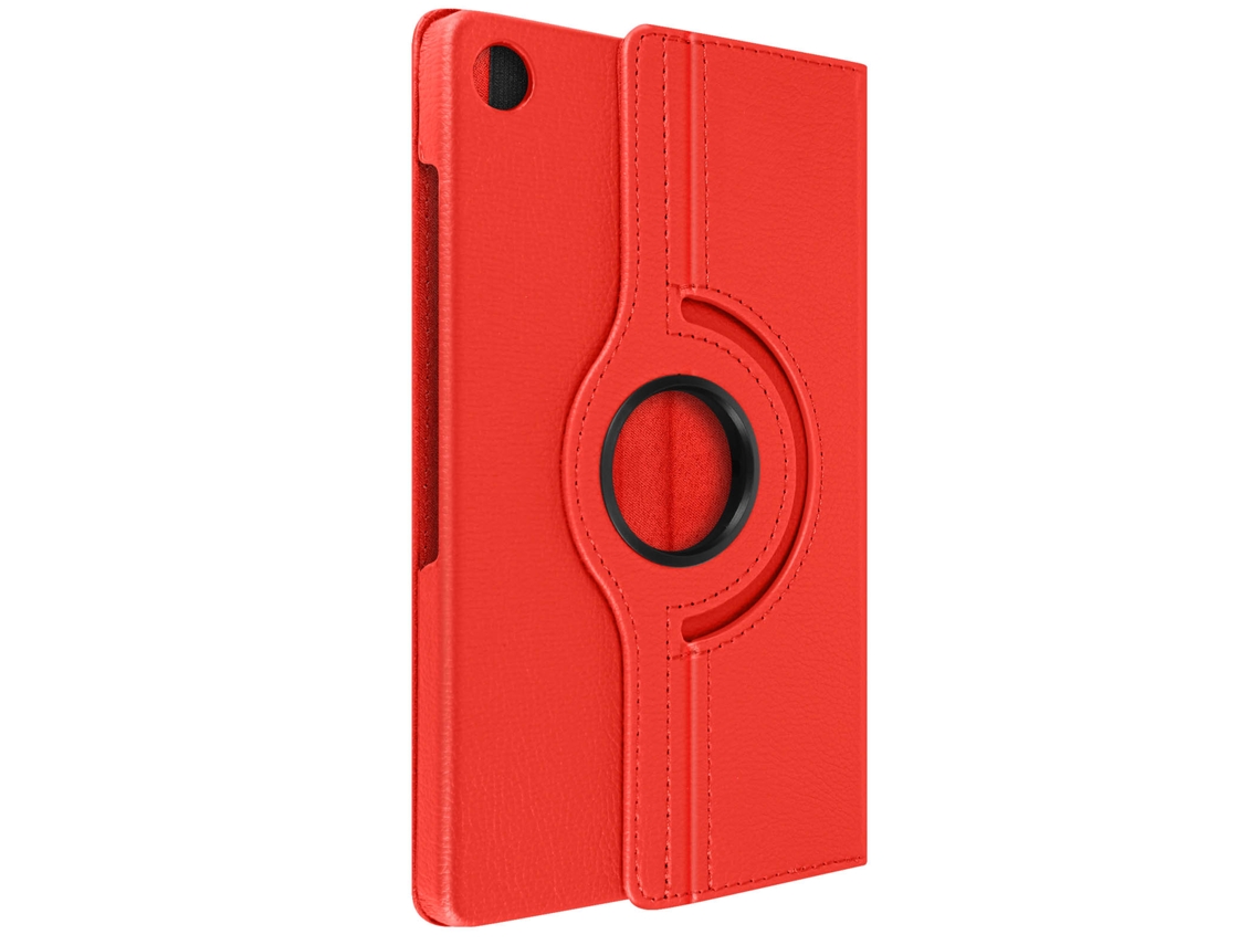 Avizar Película de vidro temperado por Samsung Galaxy Tab A9 Plus Suporte rotativo de 360 Vermelho