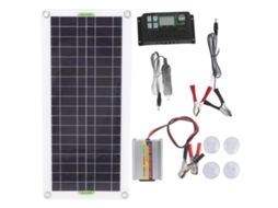 Kit inversor solar de 12V para 220V (equipado com painel solar de 30W e saída do inversor de 220W)