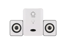 Caixa de som para computador, mini, com luzes, USB EOOCOO