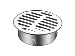 2pcs Desagüe de Piso de Acero Inoxidable, Anti bloqueo Removible, Filtro para Balcón, Techo Y Baño, Plata, 18*14.4*4.5cm