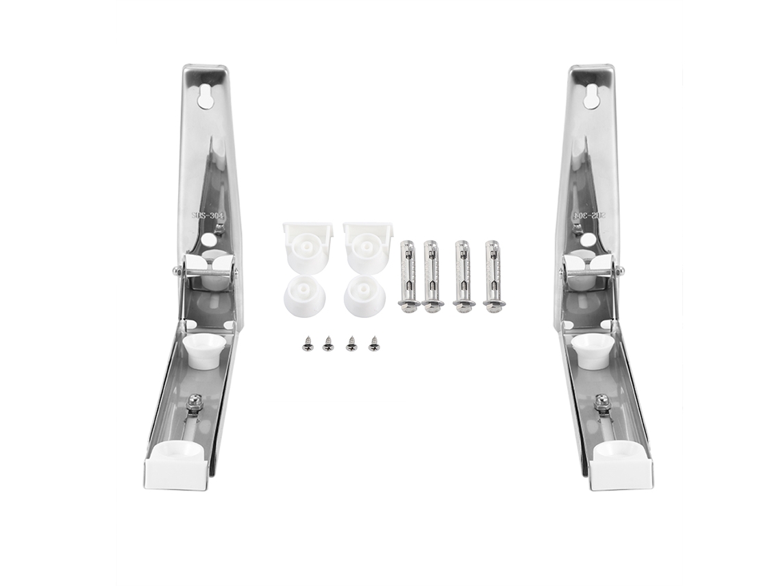 Soporte Plegable De Acero Inoxidable 304 Para Microondas, Estante De Cocina Montado En Pared