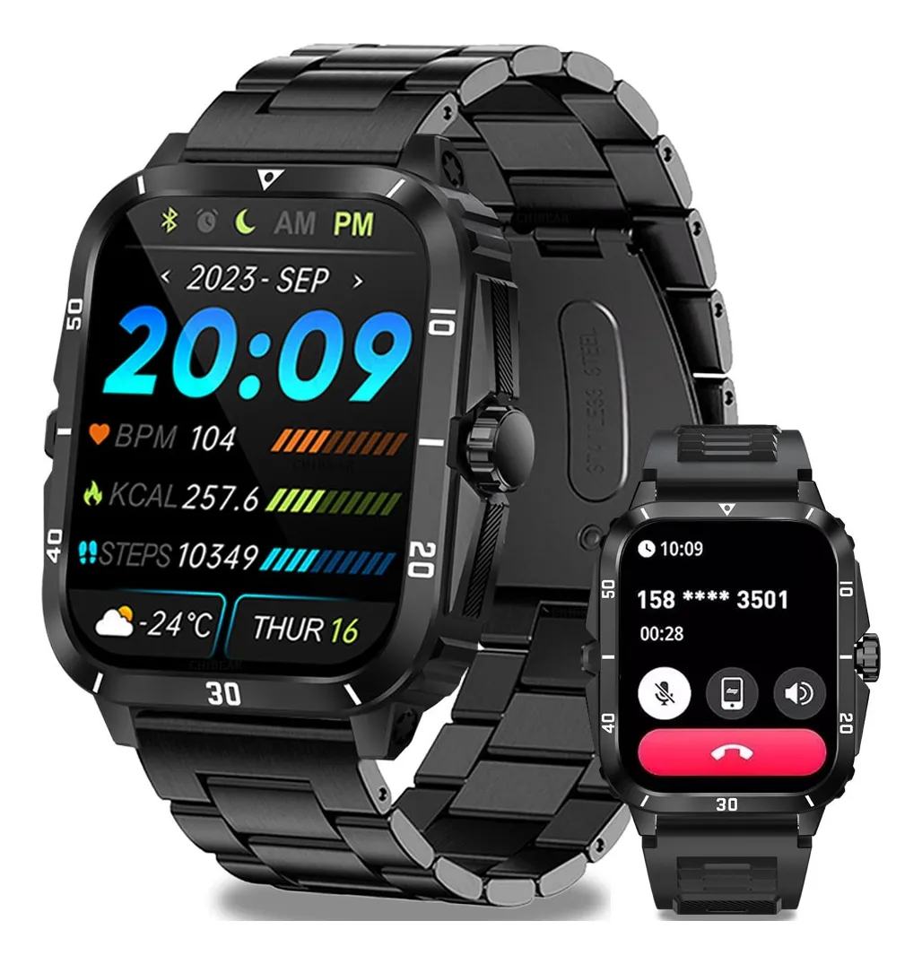 Relógio Inteligente Masculino 196 Bluetooth Chamada Sport Vayotoy