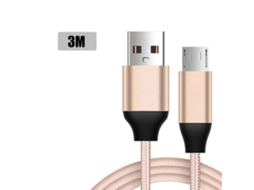 Cabo Micro Usb LAXISCREED 3m Nylon Rápido Dados