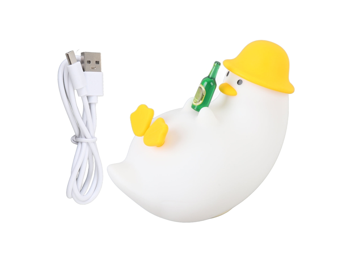 2026 lâmpada de Pato Divertida Multifuncional de Silicone Macio Led Luminária de Noite Bonita para Quarto Infantil