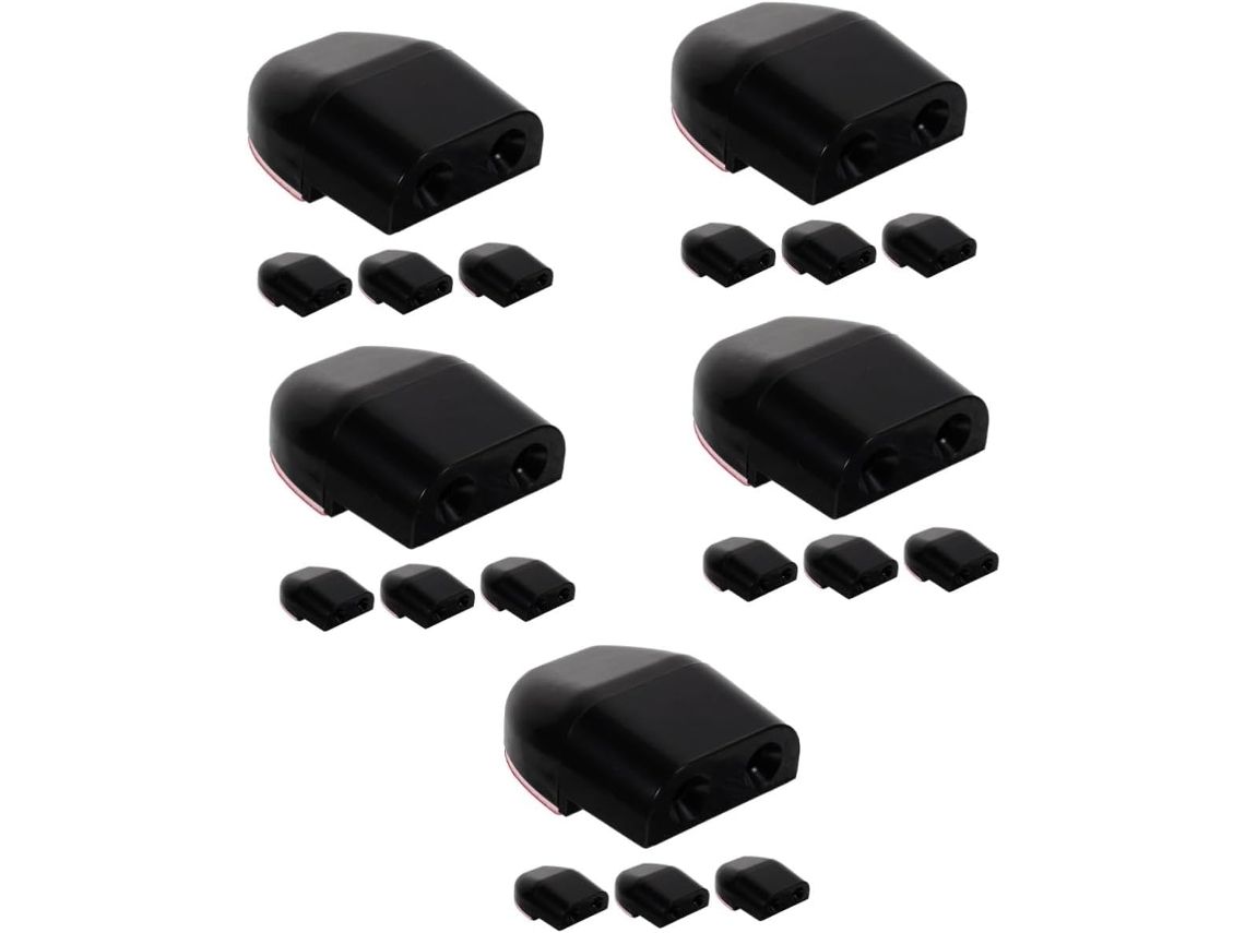 Conjunto De 5 Apitos Repelentes De Veados, Apitos Para Carro, Kit De Segurança Automotiva, Buzina Para Carro, Abs Preto