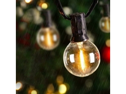 Cordão de Luz para Exteriores Padrão Europeu 15.2M 25 Luzes Branco Quente ZMDECQNA