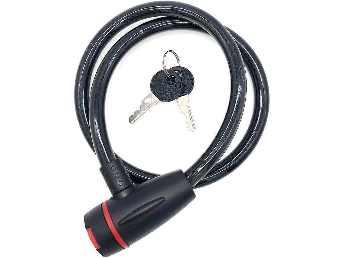 Cadeado De Cabo Para Bicicleta, Cabo De Aço Trançado De Alta Qualidade Revestido Com Silicone Resistente à àgua E A Riscos, Ideal Aquaforge