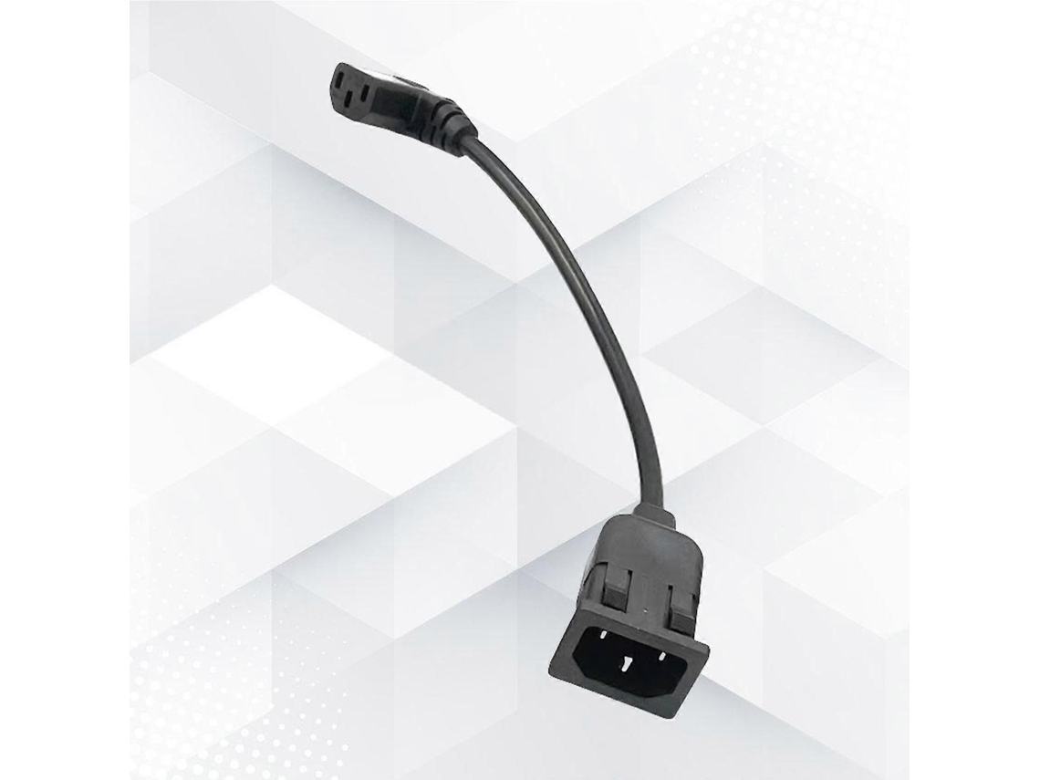 Cabo Iec C13/c14 Com Bloqueio, Ficha Angular, 25 Cm, Cobre Flexível