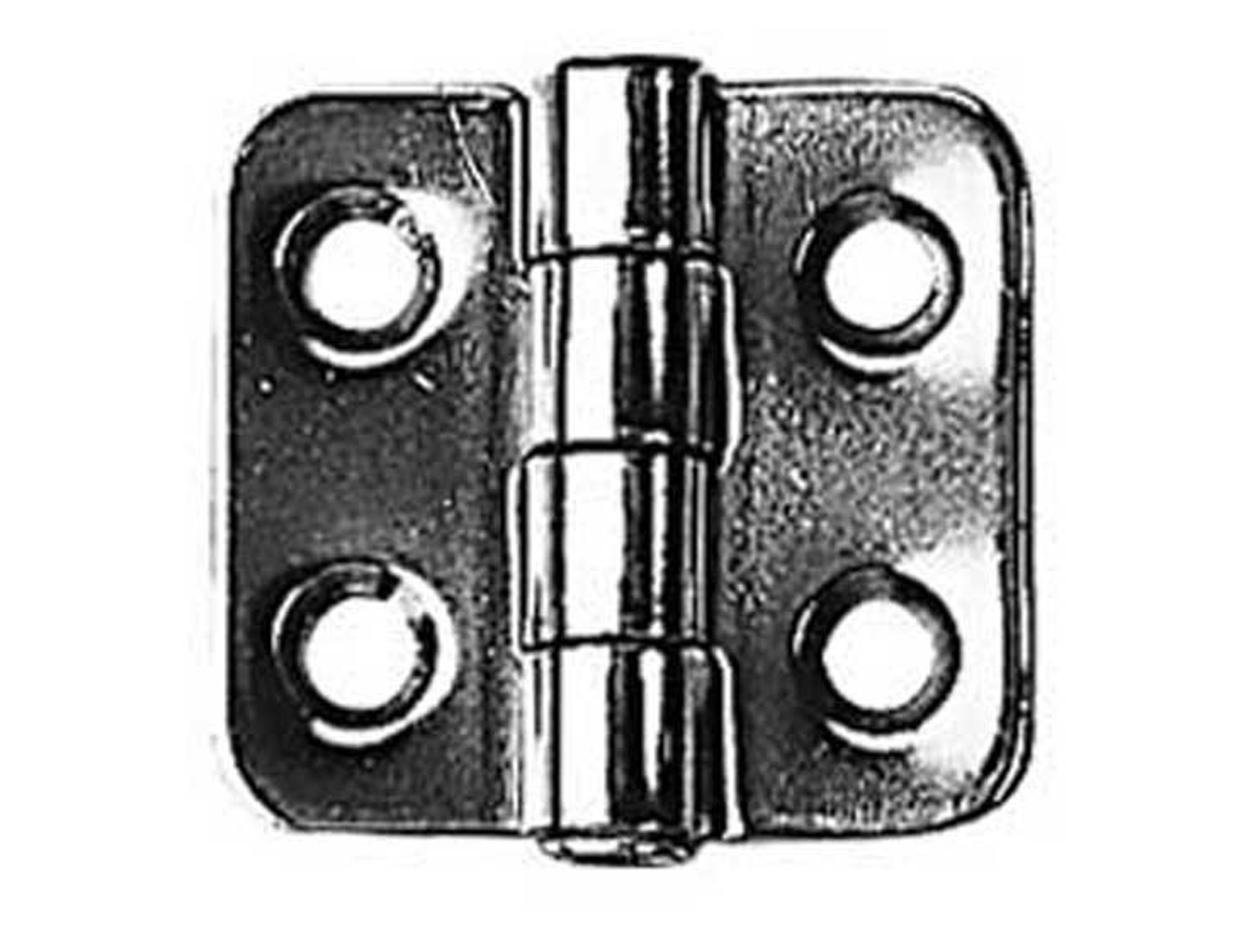 Dobradiça Inox 20 Prateado 20 X 38 X 2 Mmplastimo