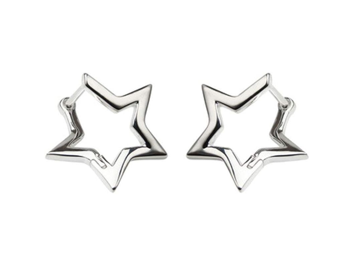 2026-aros De Argolla Pequeños Estrella De Prata 925 Para Mulheres Huggie Hoops Bonitos