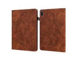 Capa de couro TPU PU com padrão de pavão em relevo Webake para tablet Huawei MatePad 10.4