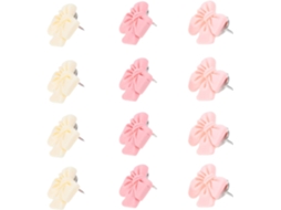 Nuobesty Conjunto De 30-alfinetes Decorativos Resina Com Laço Para Escritório E Viagens A Negócios, Ideais Para Prender