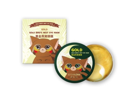 Adesivos de hidrogel dourado premium para os olhos, pacote com 60 unidades, para o cuidado máximo da região dos olhos, Sersanlove