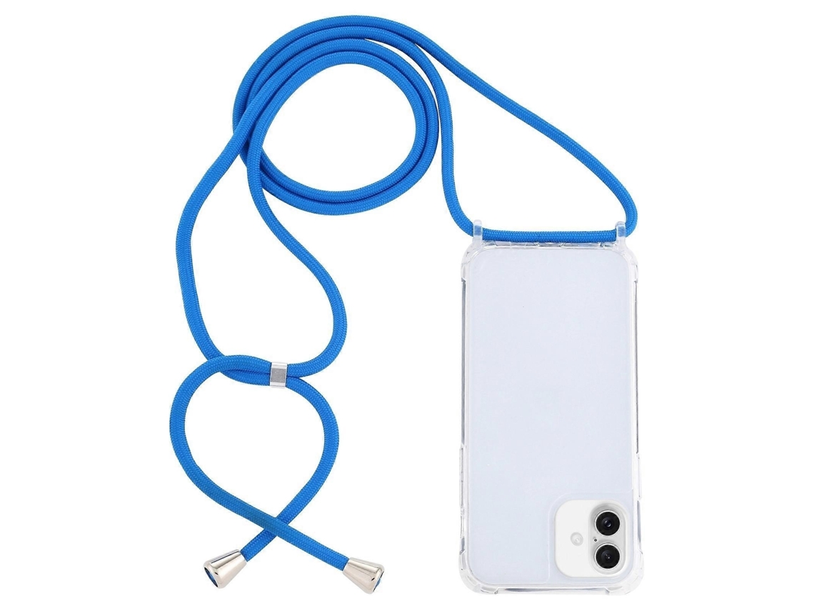 Lurelia Capa Com Cordão Iphone 16 Plus Acrílico Airbag Antichoque