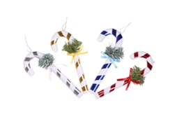 Decoração de Doces de Natal Bastão de Doces Enfeites Pendurados para Árvore de Natal Decoração de Pingente de Árvore de Natal