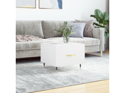 Vidaxl Mesa De Centro 50x50x40 Cm Derivados De Madeira Branco