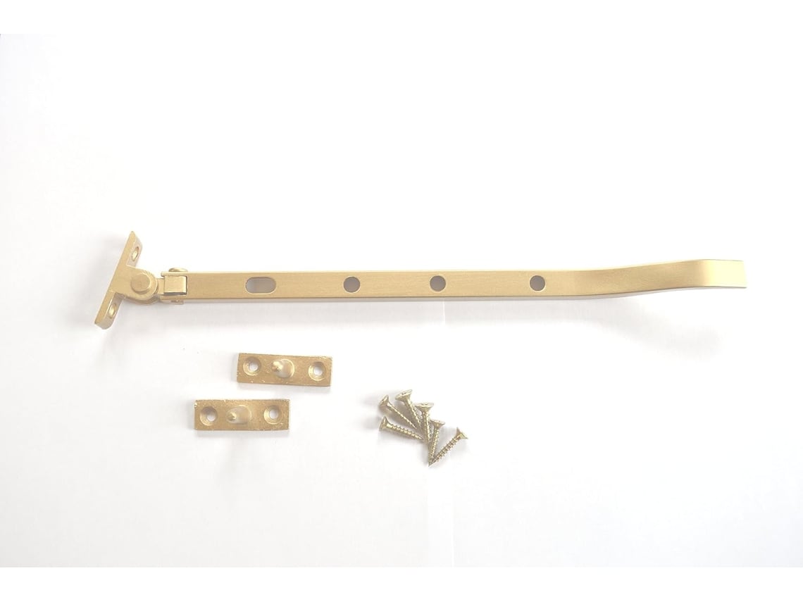 Conjunto De 8 Fechaduras De Alumínio Para Caixilho De Janela De 200 Mm Com Acabamento Dourado.