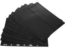 Didiseaon Álbum De Timbres Classeur Feuillets Mobiles Noir 10 Pages Double Face Deux Rangées Verticales