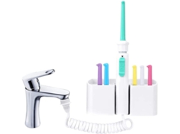 Irrigador Oral MK104D com 2 Torneiras, Bico de 6 Peças, Fio Dental, Limpador Dental, Rotação de 360 Graus, Lyx Home