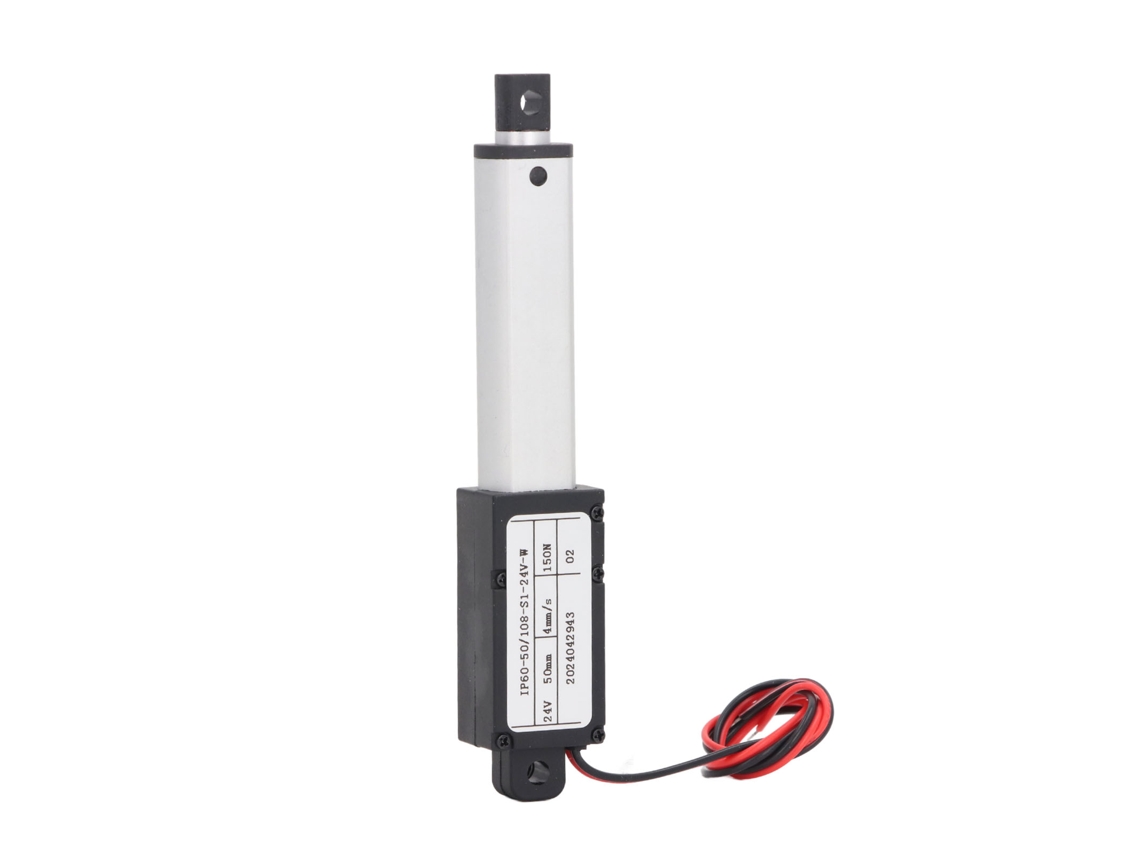 Actuador Linear Eléctrico Micro Mini 150n 50mm Dc24v 4mm/s Para Elevador De Janela
