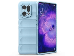 Compre Para Oppo Find X5 Capa Protetora De Celular Resistente A Choques, Flexível, Macia, Tpu, Antiderrapante, Azul Bebê