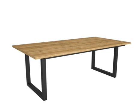 Mesa de Refeição SKRAUT HOME Tetrix 10 Lugares (Carvalho - Melamina - 194 x 90 x 75 cm)