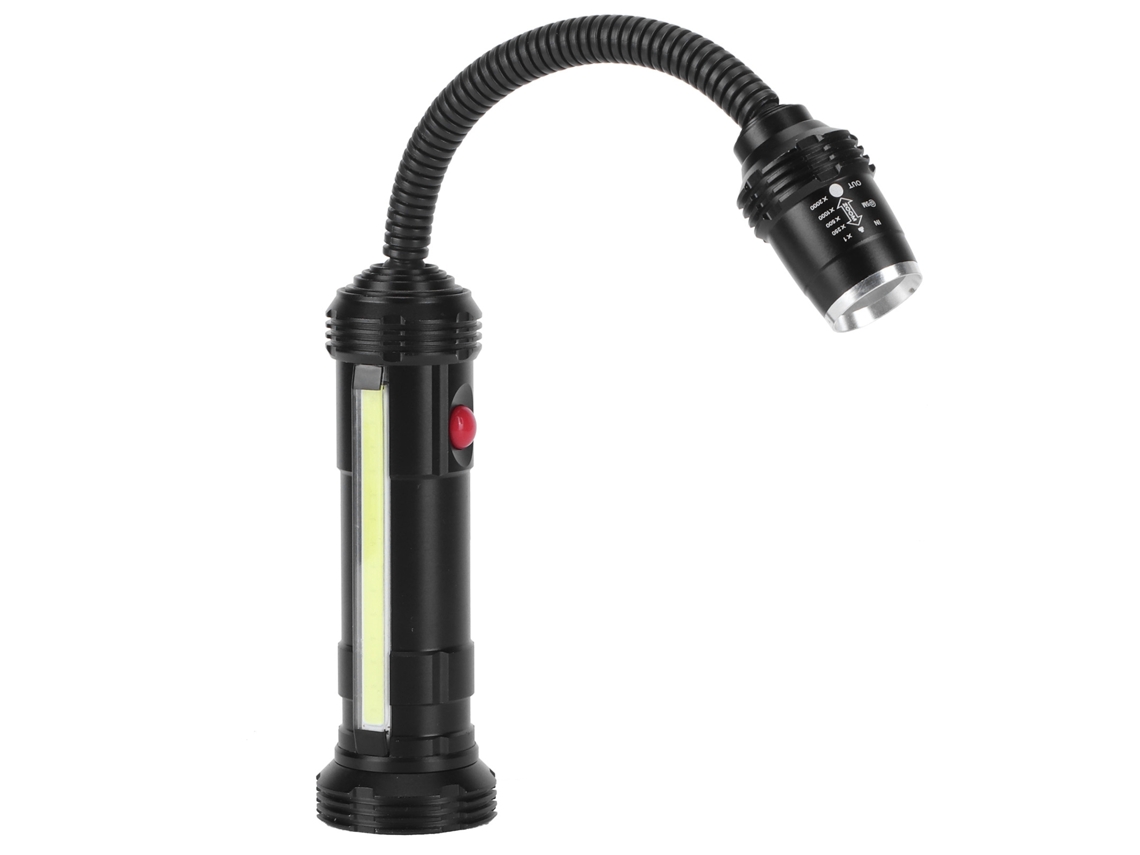 Luz de Trabalho Led para Máquinas Ferramenta com Bico Flexível Magnético Carregamento Usb S/MARCA