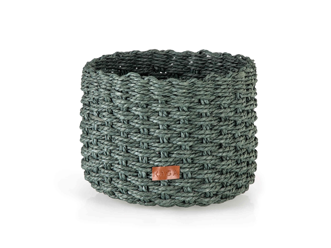 Cesto Redondo 22cm Verde Palermo KASA 1 un
