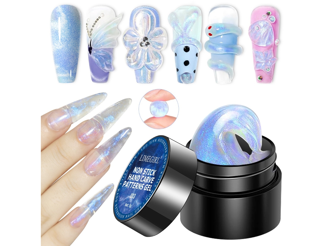 Lurelia Gel Para Alongamento De Unhas Azul