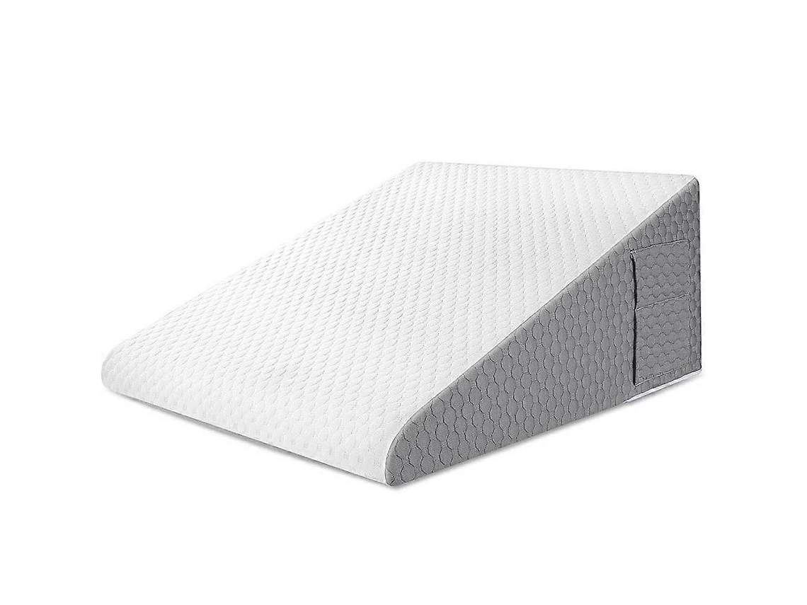 Lurelia Travesseiro, Espuma Viscoelástica, Capa Lavável, Ajustável, Para Dormir De Costas, Branco / Cinza