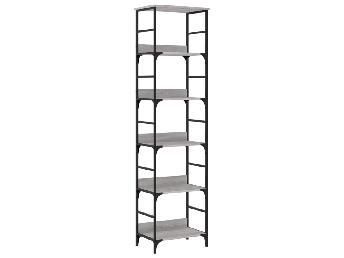 Bookshelf, Bookshelves Vidaxl Cinzeto Madeira Processada (n/a)