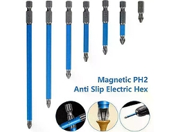 Conjunto De Pontas Antiderrapantes Para Parafusadeira Elétrica Ph2 Oem