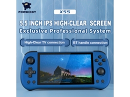 Console Portátil Powkiddy 5.5 Polegadas Tela Nítida Sistema Exclusivo Bateria Longa