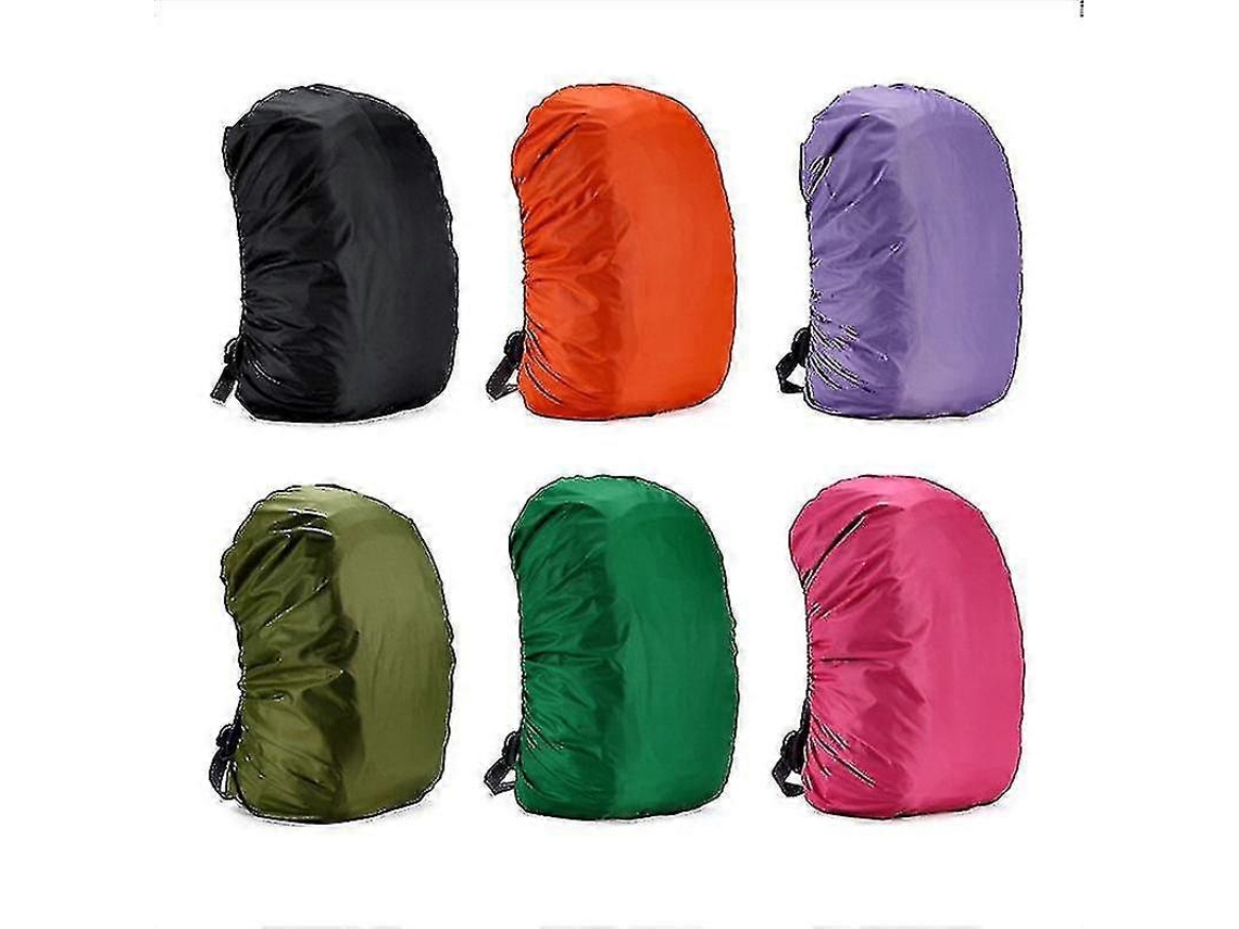 Capa Impermeável Para Mochila, Lurelia, Inclui 1x, 35l, Vermelho, Nylon 210d, Borda Elástica, Dobrável E Portátil, Caminhada Viagem