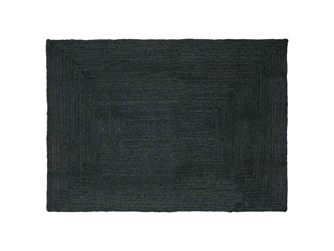 Vidaxl Tapetes De Área Retangular Cinzento-escuro 200 X 290 Cm Juta