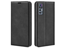 Capa De Couro Com Sucção Magnética Retro-skin Para Tcl 30 5g/30