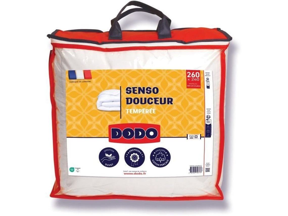 Edredón De Peso Medio 350 G/m² - 240 X 260 Cm - Blanco
